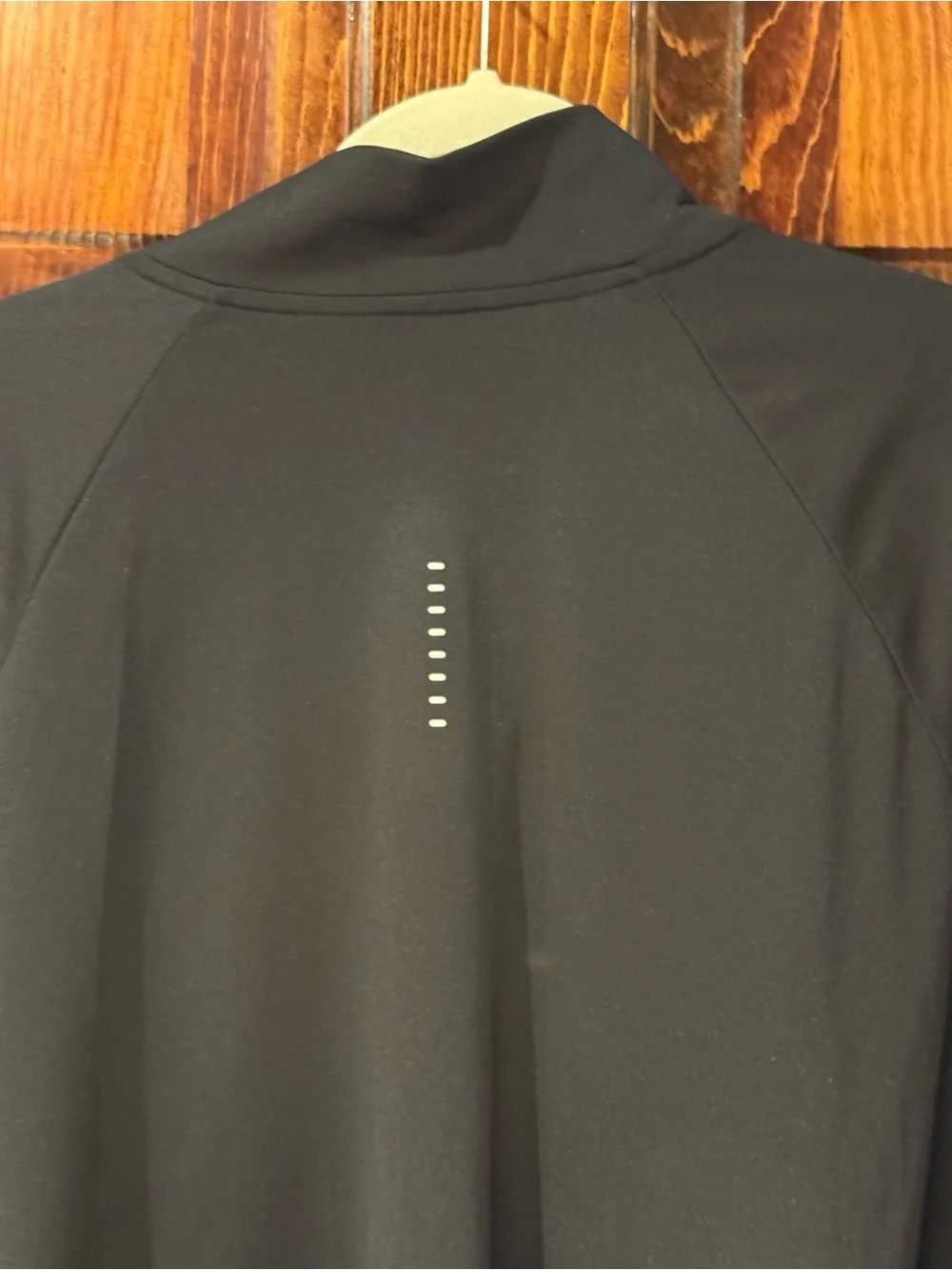 Nike Black Running Quarter-Zip with White Swoosh